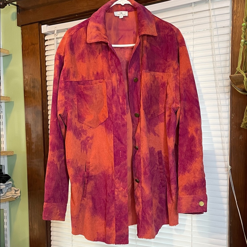 Urban Daizy Overside Colorful Corduroy Shacket